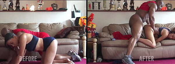 cheated getting thick meat couch Before After