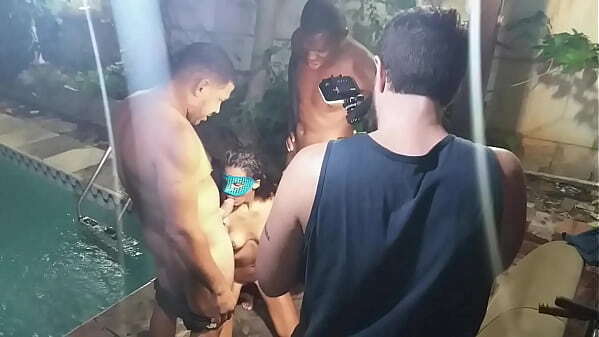 Making Bastidores grava&ccedil_&atilde_o novinha Clara Bintencourt beira piscina Nego black20cm Doidera