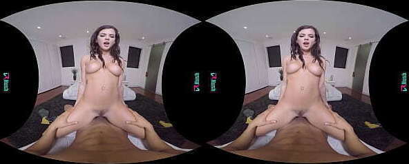 VRHUSH Busty Keisha Grey fucks pool