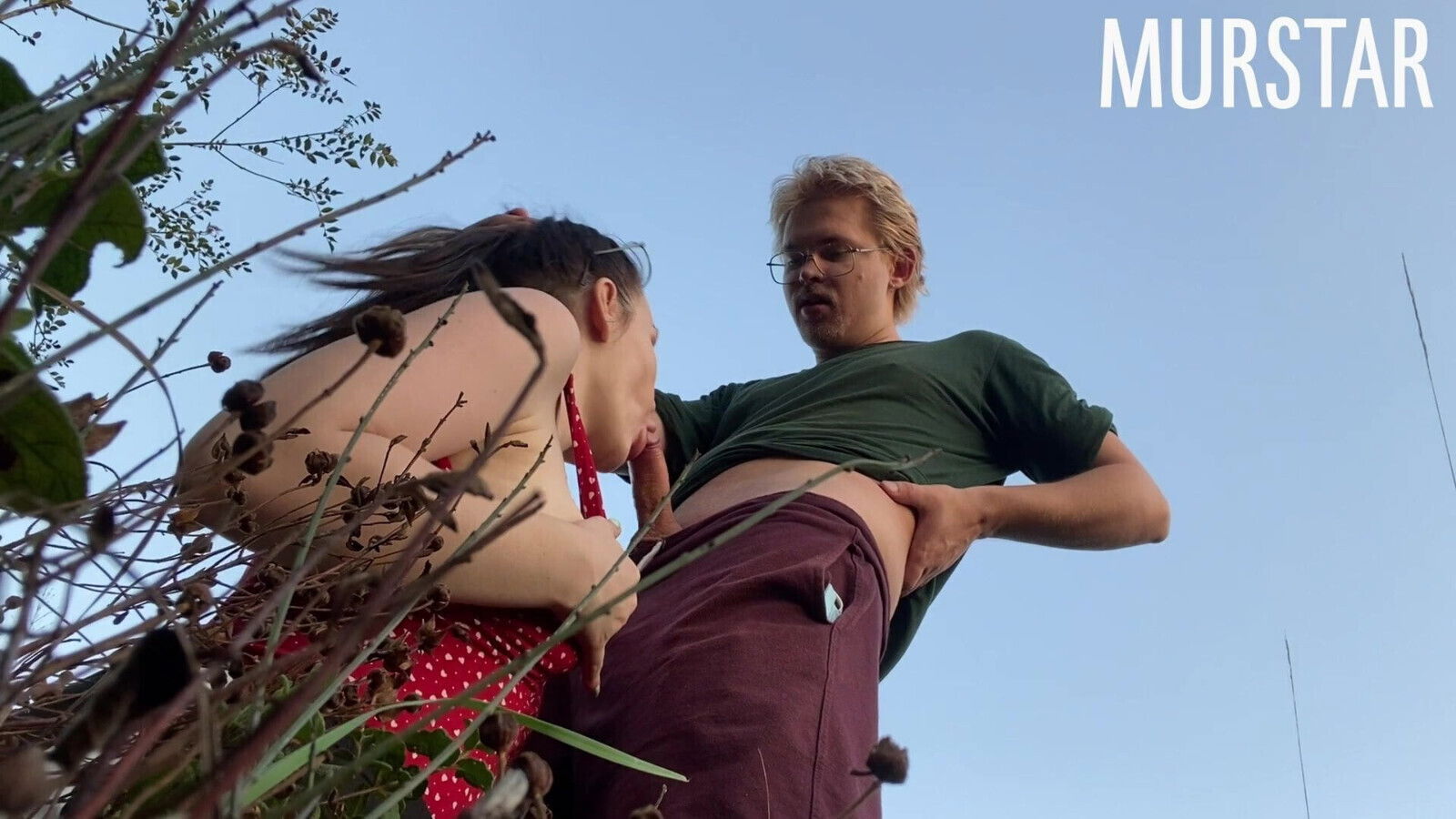 Gave herself stranger while jogging park