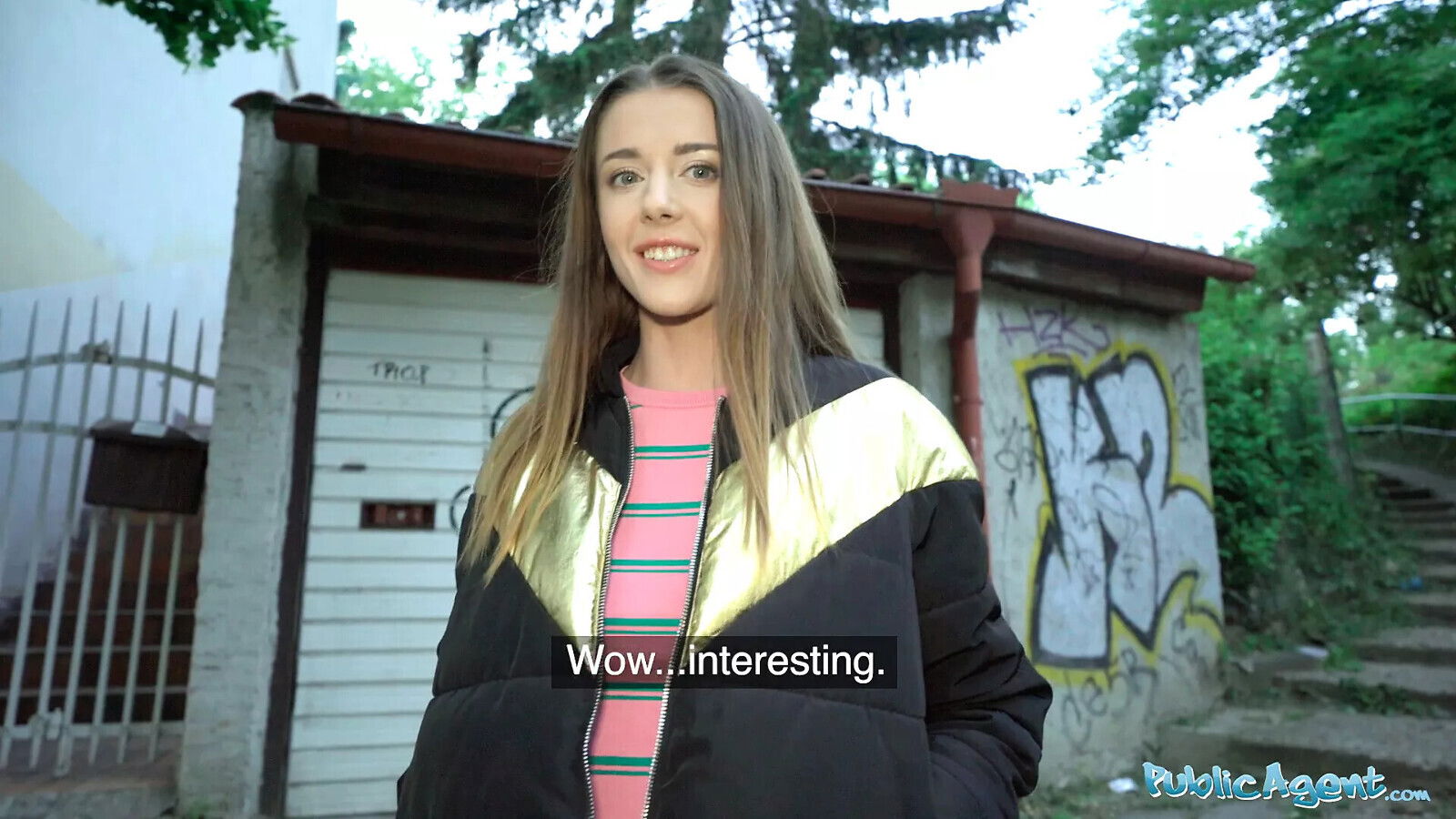 Public Agent Beautiful year student gets