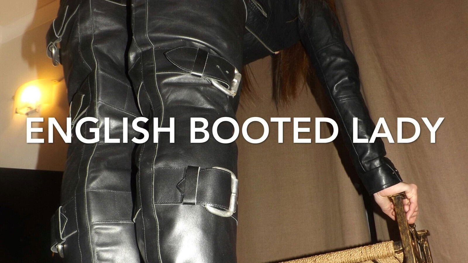 Boots Leather Wearing English Slut