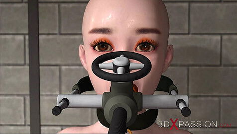 Sexy woman latex catsuit bangs pregnant college girl