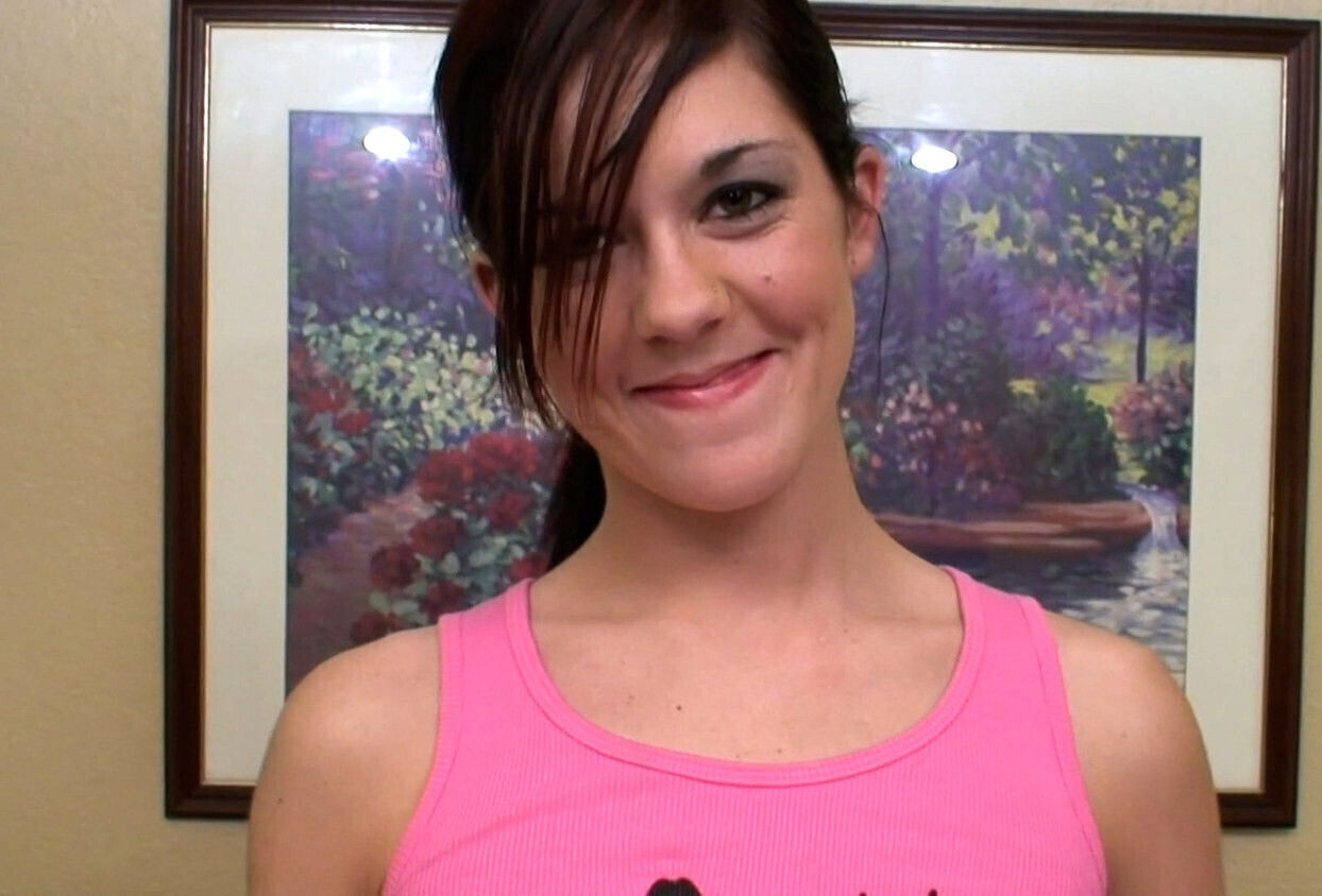 Leggy teen with large clit sucks