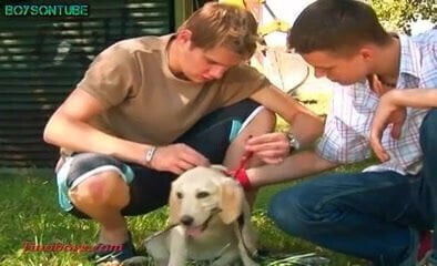 Beautiful twinks after walk with