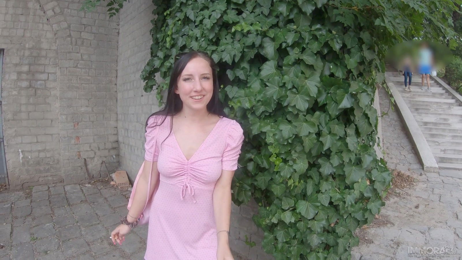 Bella Angel down pounded when meets Porno public