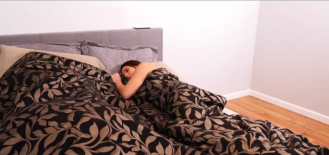 Stepson fucks silently while taking rest.