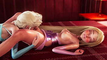 Futa - Tangled Rapunzel gets creampied by Frozen Elsa - 3D Porn