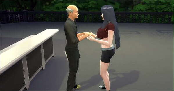 Naruto Cap 10 Hacen una fiesta en la hoguera luego hinata fue hablar con el cantinero y se lo termina follando como toda una buena puta le gusta que le acabe todo adentro V