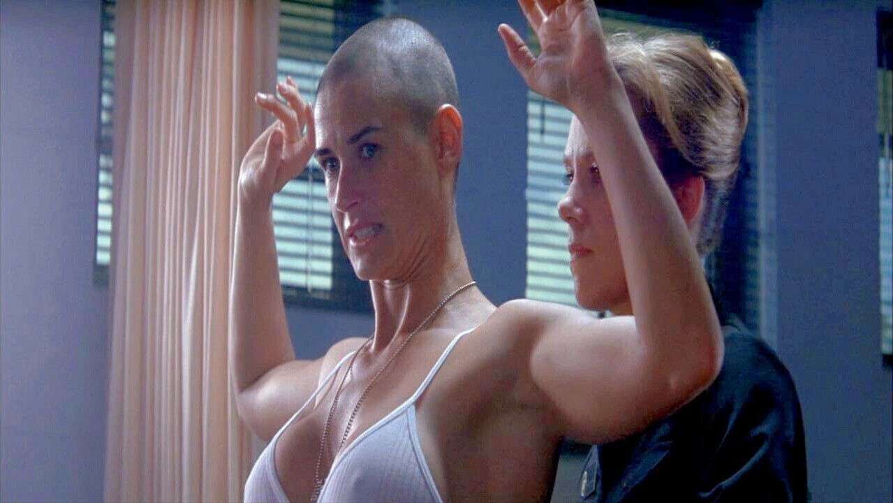 Busty celebs Demi Moore nude shower