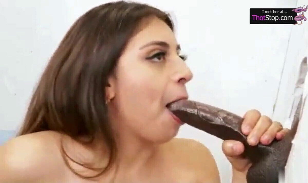 Slutty Goth Chick Sucks Glory Hole