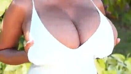 Amora exploring outside