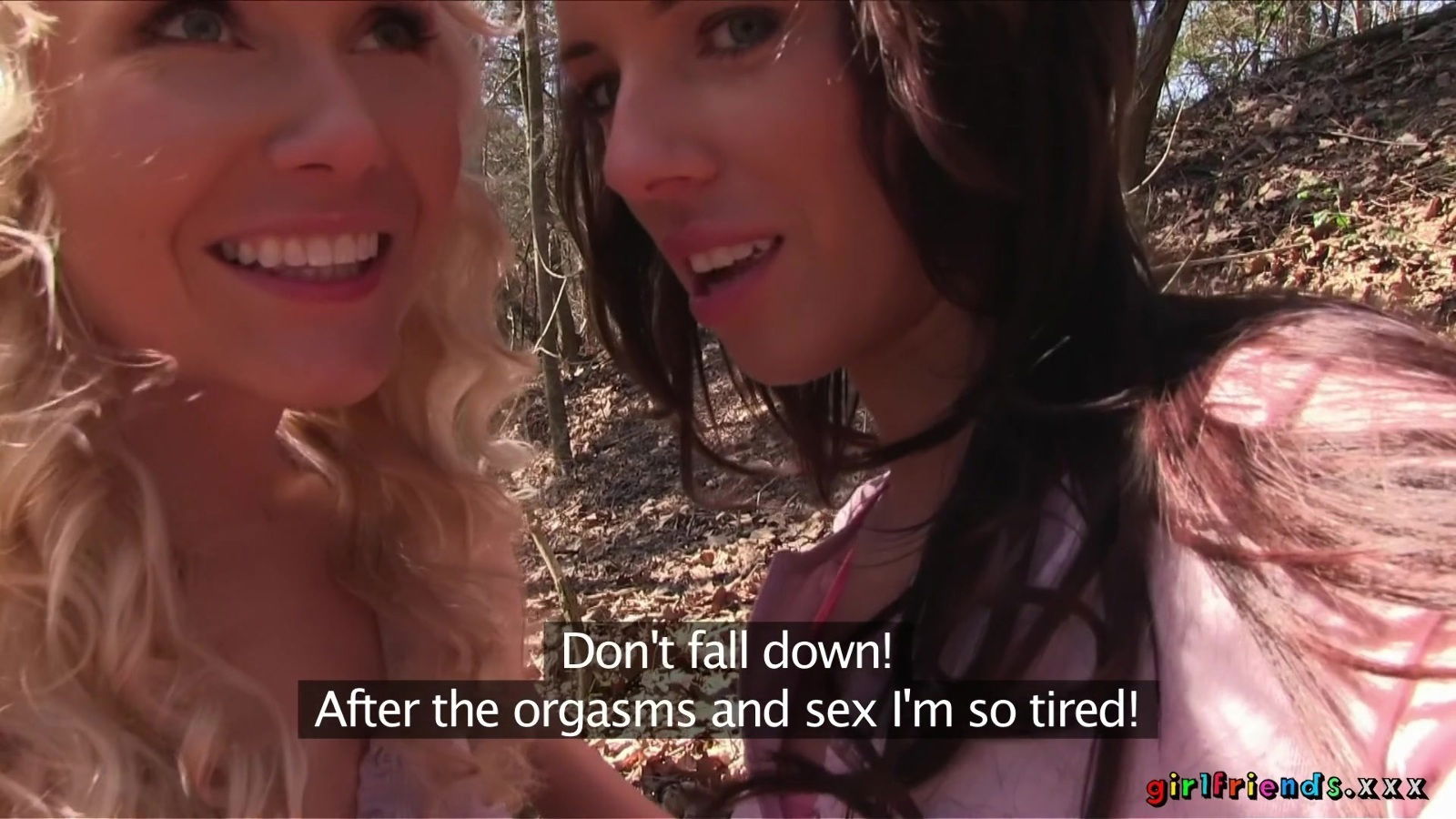 Gina Devine Michelle Louie have nice lesbian outdoors