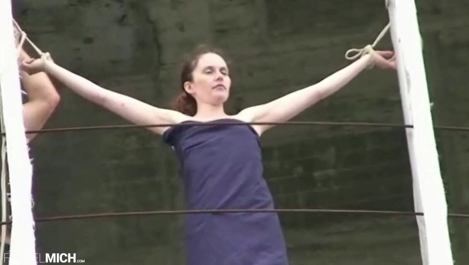 Bondage with tiny German girl Public naked