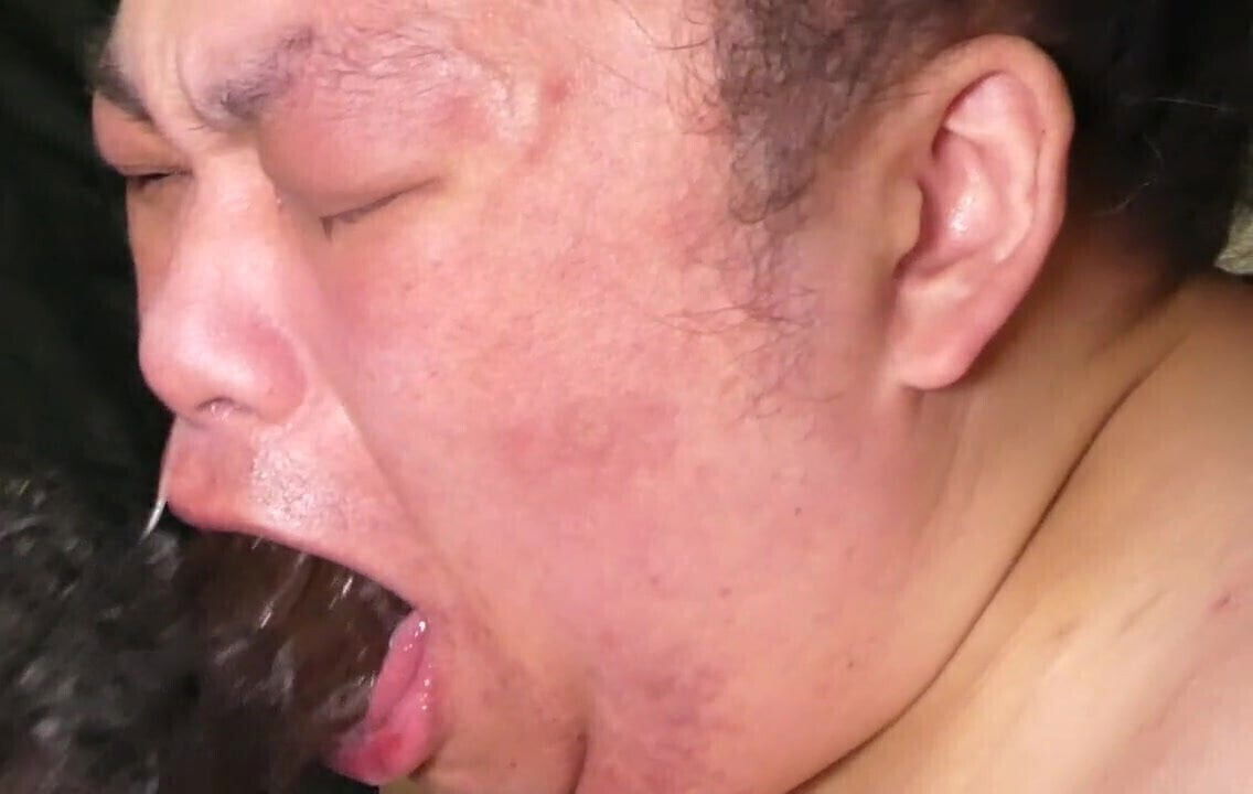 bitch Shino suck deep throat dildo