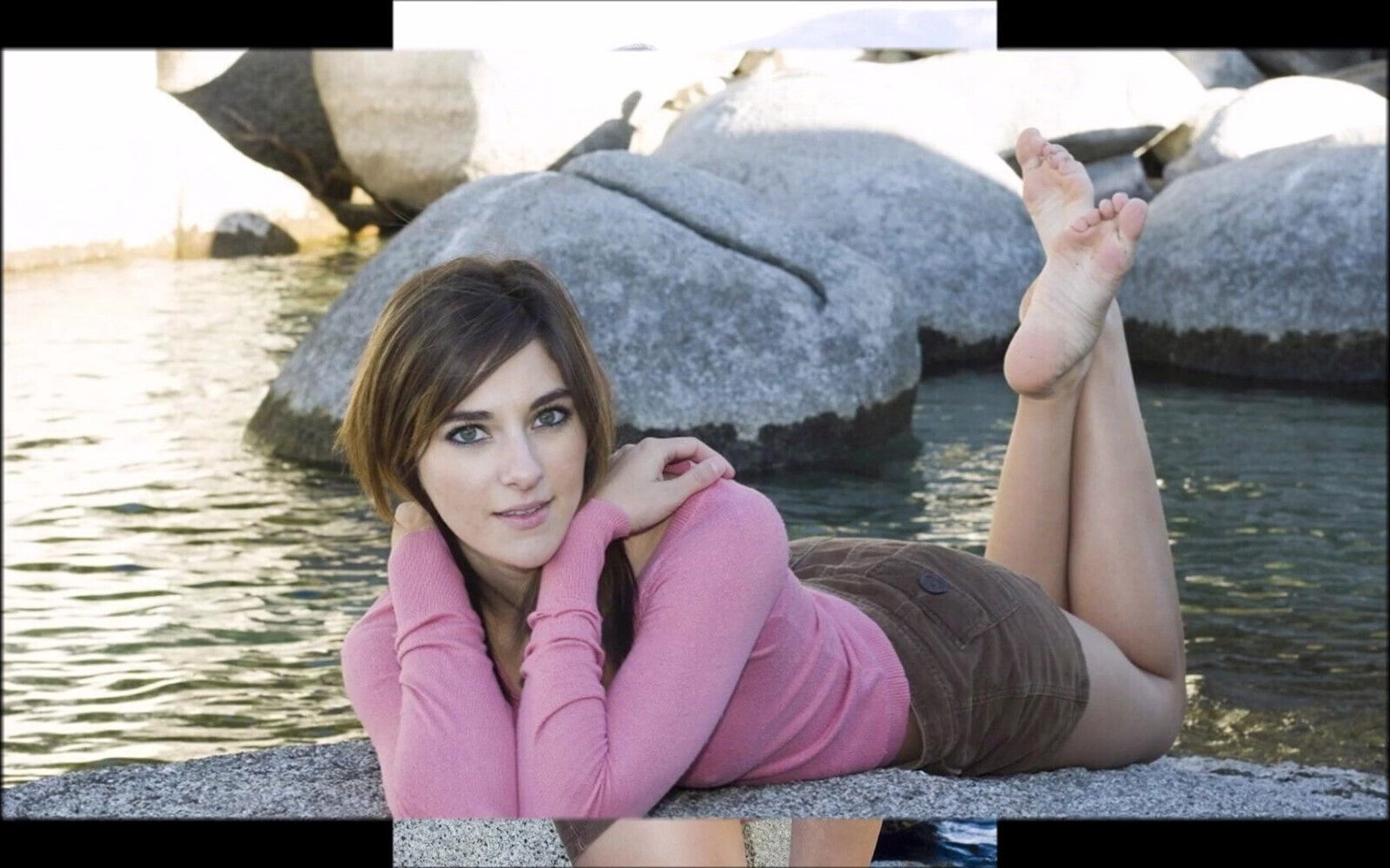 Fair Skinned Model poses Naked room