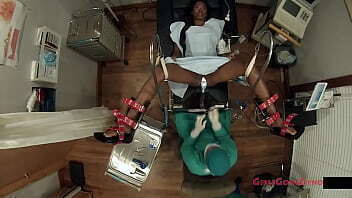 Ebony Student Hottie Misty Rockwell'_s Gyno Exam Caught Doctor Tampa GirlsGoneGyno.com! Tampa University Physical