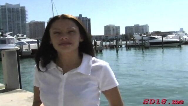 Dishy latina young Gulissa Delor gently rubbing