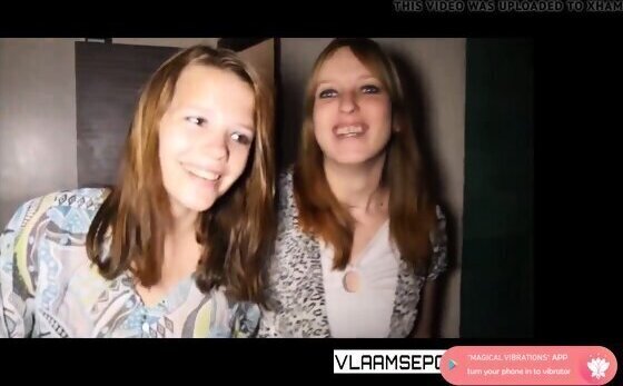 lesbian girls from belgium visiting private sauna