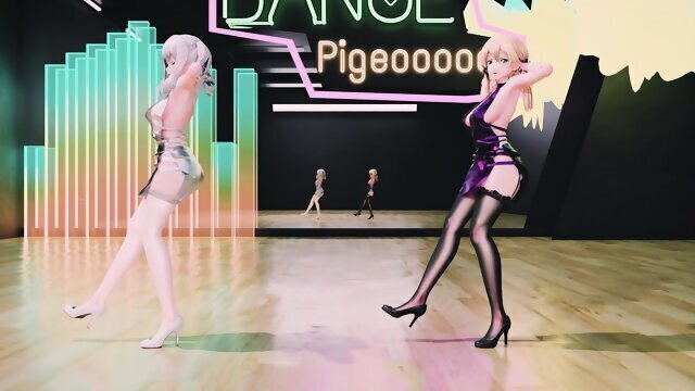 Chocolate Cream erotic dance PigeooooonMMD
