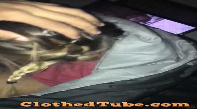 Netflix chill turns into Netflix blowjob