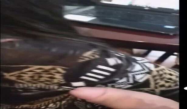 working girl groping some touch flash flashing