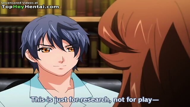 Hentai busty nurse with college student