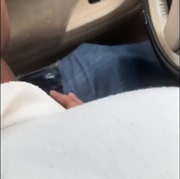 Black chick fucks White gets creampied while workin covid19