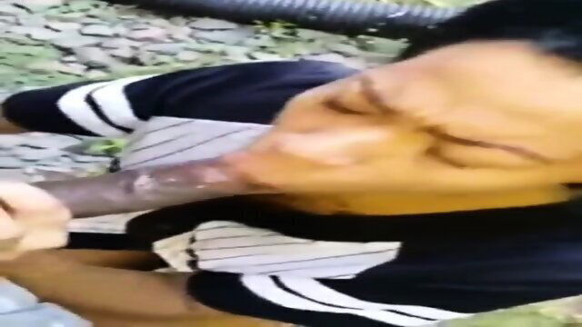 Nasty Ebony Hood Fuck Outside Porch