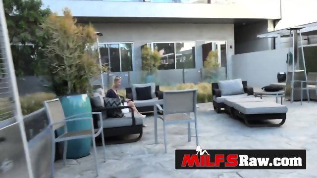 Slutty horny milf Laura Bentley grabs tightly massive while sucks deep moist.