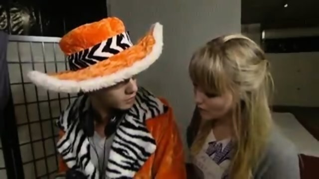 CFNM Standard media reporter meet with porn famous actors fixed