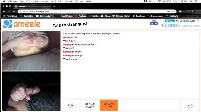 Girl with omegle makes fast