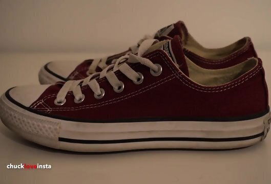 Sisters Shoes: Maroon Converse Part