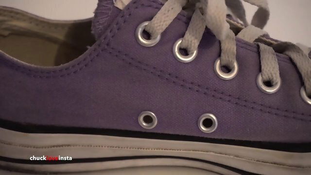Sisters Shoes: Purple Converse