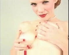 natural redhead porn star dita style lingerie stockings masturbating stripping