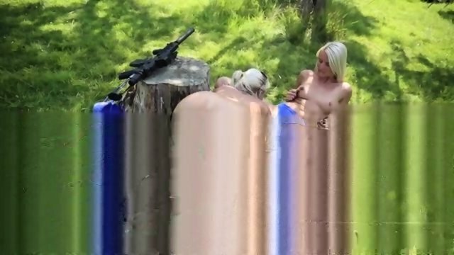 Teens parents town Naked chicks with guns