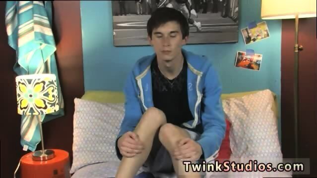 Twinks massage Skyelr Bleu camera providing interview