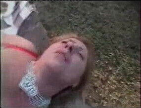 Busty Mature blonde fucked as a Whore in Park.F70