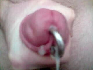Pierced Cumming slow motion!