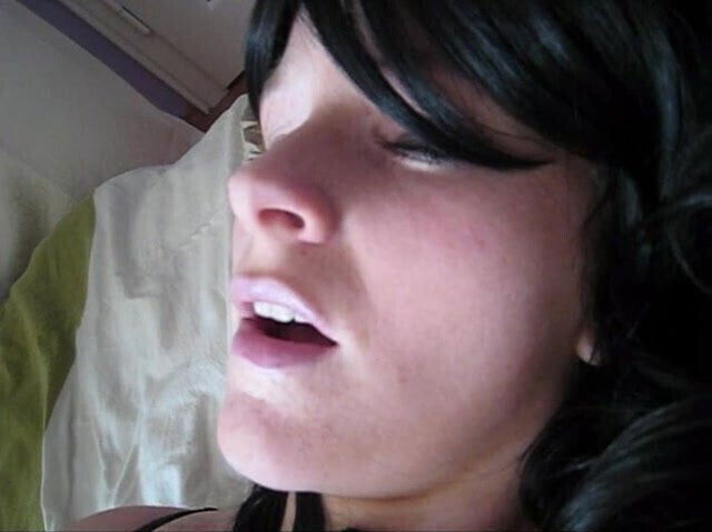 titted woman fucks herself