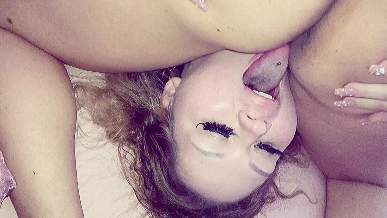 Beautiful white tries interracial threesome!