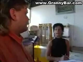 German Mature Boss fuck her employee
