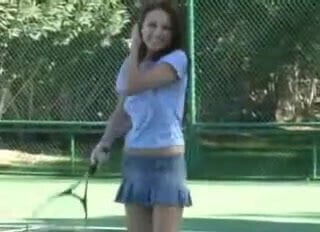 Dana FTv playing tennis