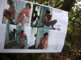 Outdoor Wixen auf Bilder einer geilen reifen Stute