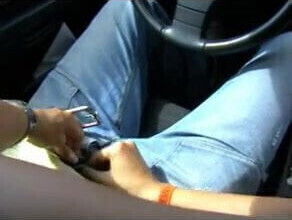 spermeating in the car - german - csm