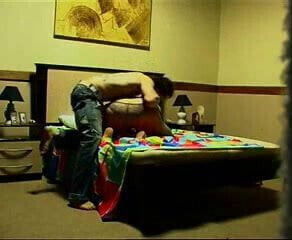 Amatuer couple fucking doggy style their bedroom