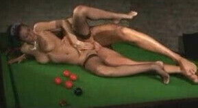 two french horny babes fucking very hardly in snokeer board