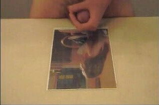 Jim cums on Christina Ricci pic