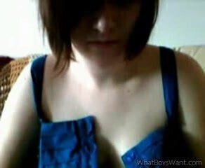 Cute little pothead has some webcam fun