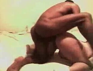 Ebony takes bbc anal